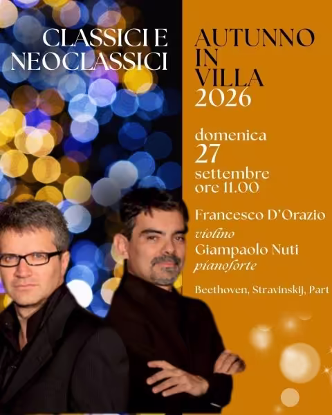 Francesco D’Orazio, violino Giampaolo Nuti, pianoforte